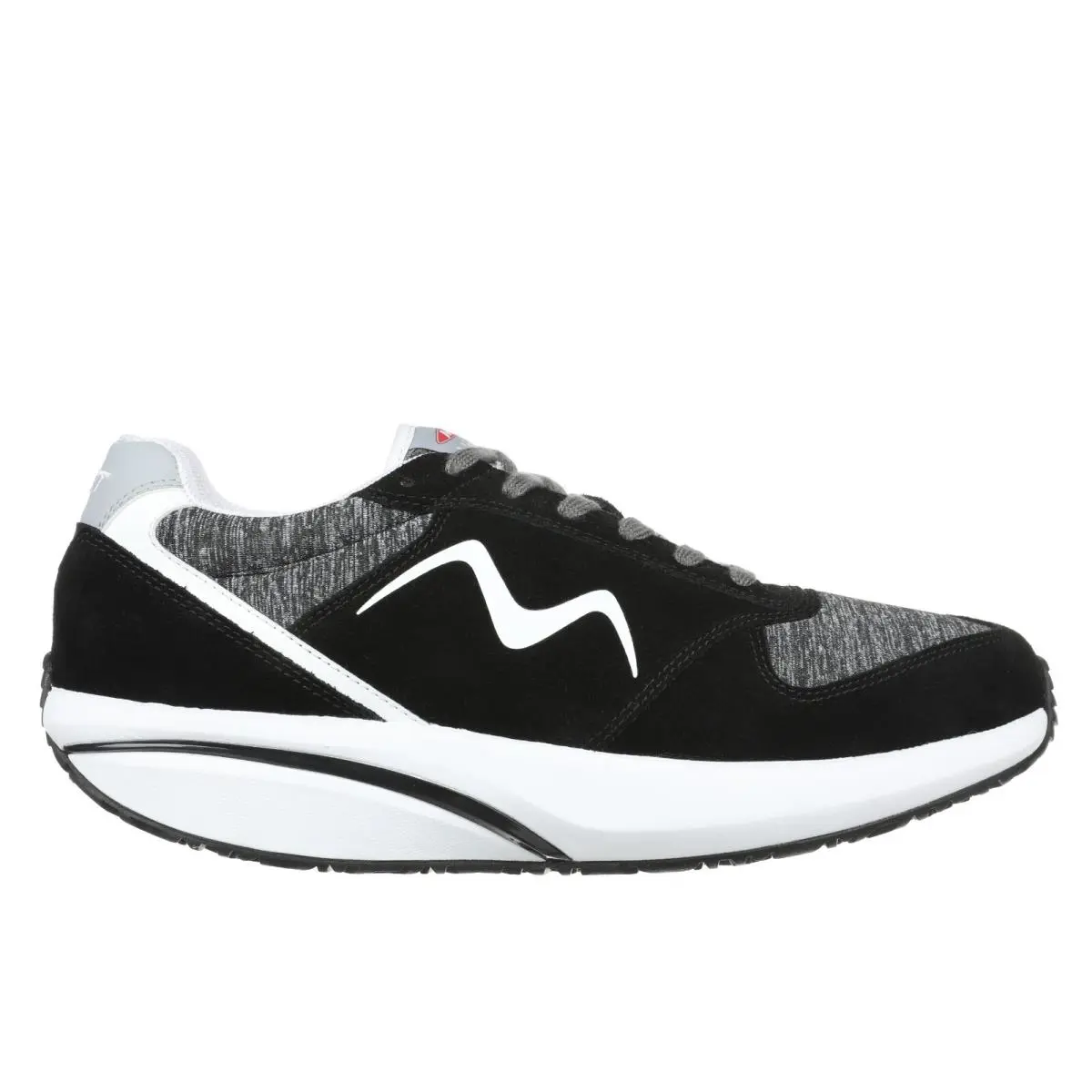 Mbt Women`s 1998 Jersey Classic Retro Suede/jersey 3 Level Rocker 2 Colors Jersey-Black by MBT