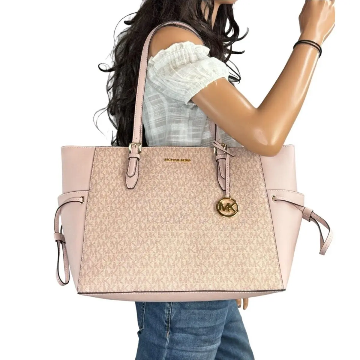 Gilly Large Drawstring Travel Laptop Tote Shoulder Bag by Michael Kors