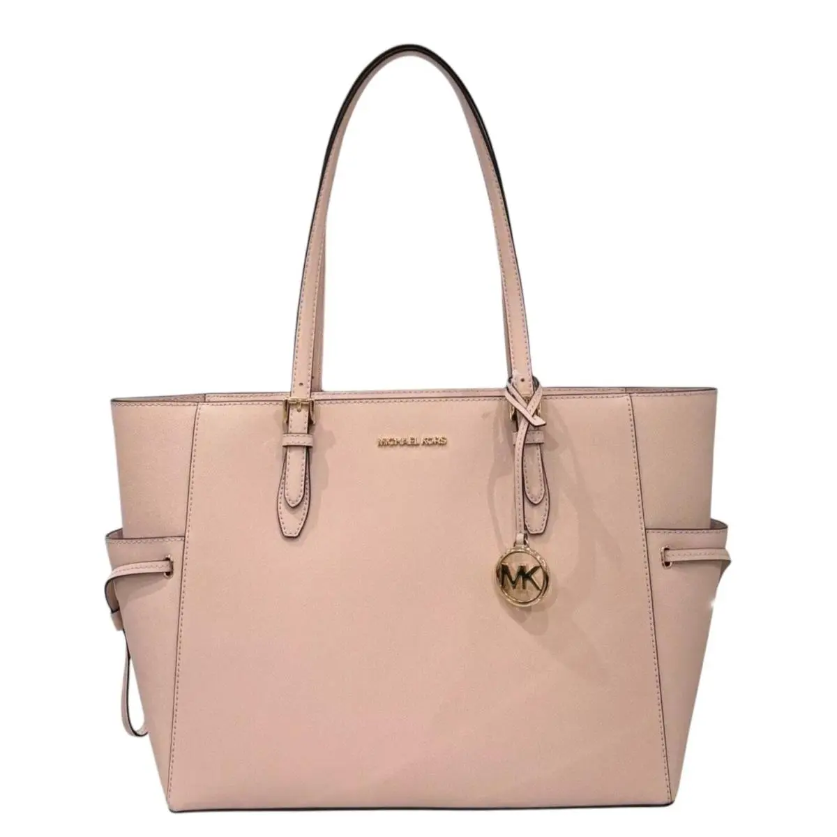 Gilly Large Drawstring Travel Laptop Tote Shoulder Bag PINK(POWDER BLUSH) by Michael Kors