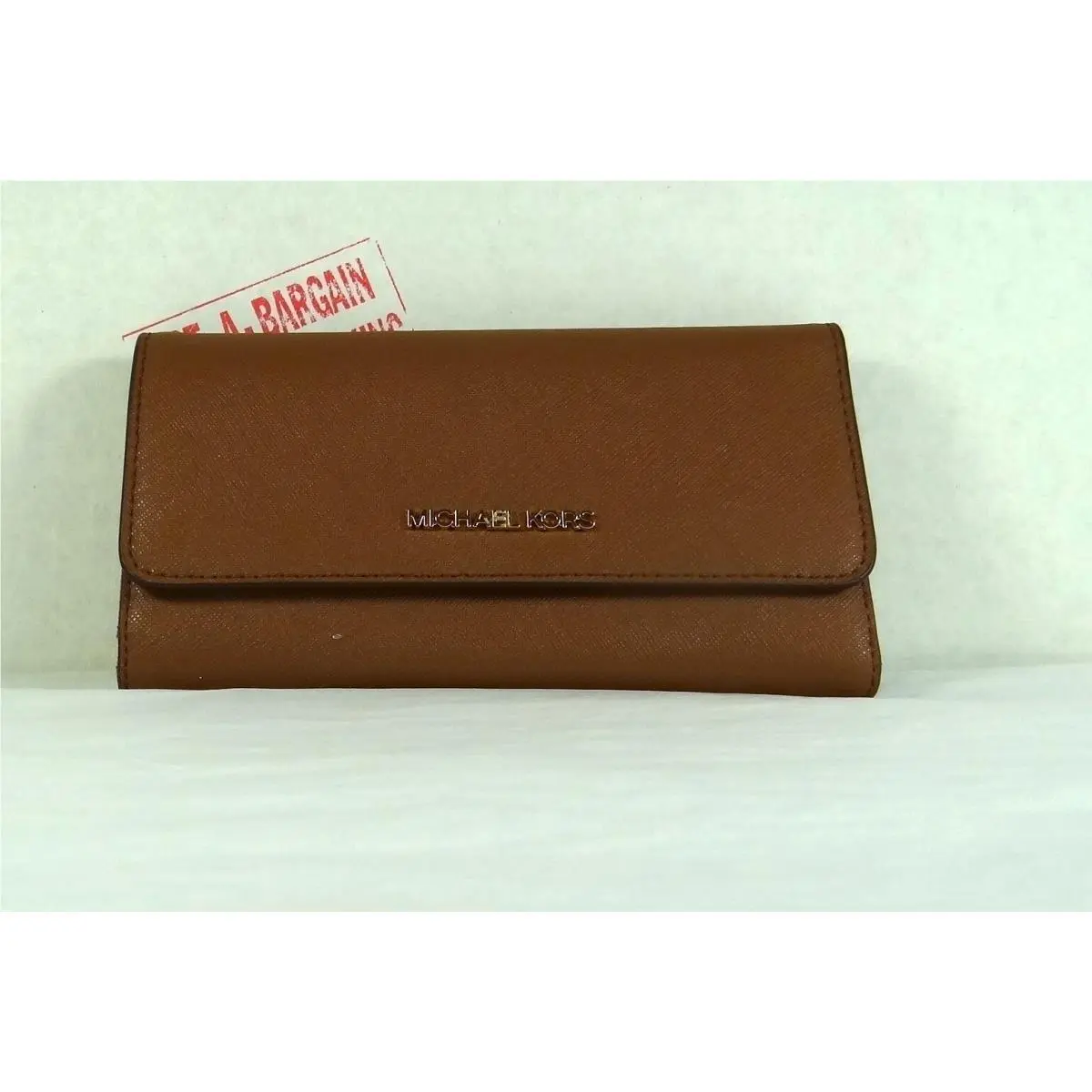 Michael Kors Jet Set Travel MK Signature Leather Large Trifold Wallet