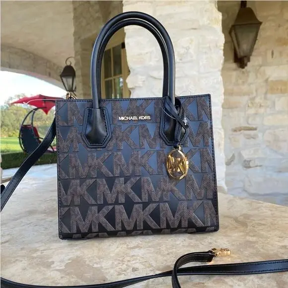 Mercer Messenger Graphic Medium Crossbody Satchel /wallet Option handbag by Michael Kors