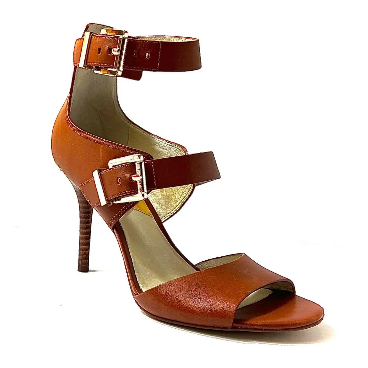Kors Woman`s Adriana Ankle-strap Sandal Luggage LUGGAGE by Michael Kors