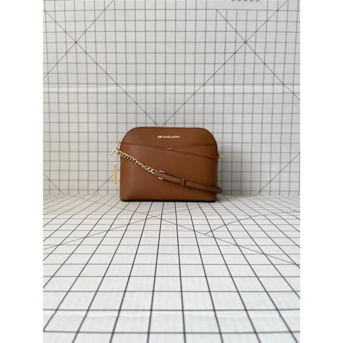 Michael Kors Jet Set Travel Medium/small Dome Xcross Crossbody Signature MK Bag
