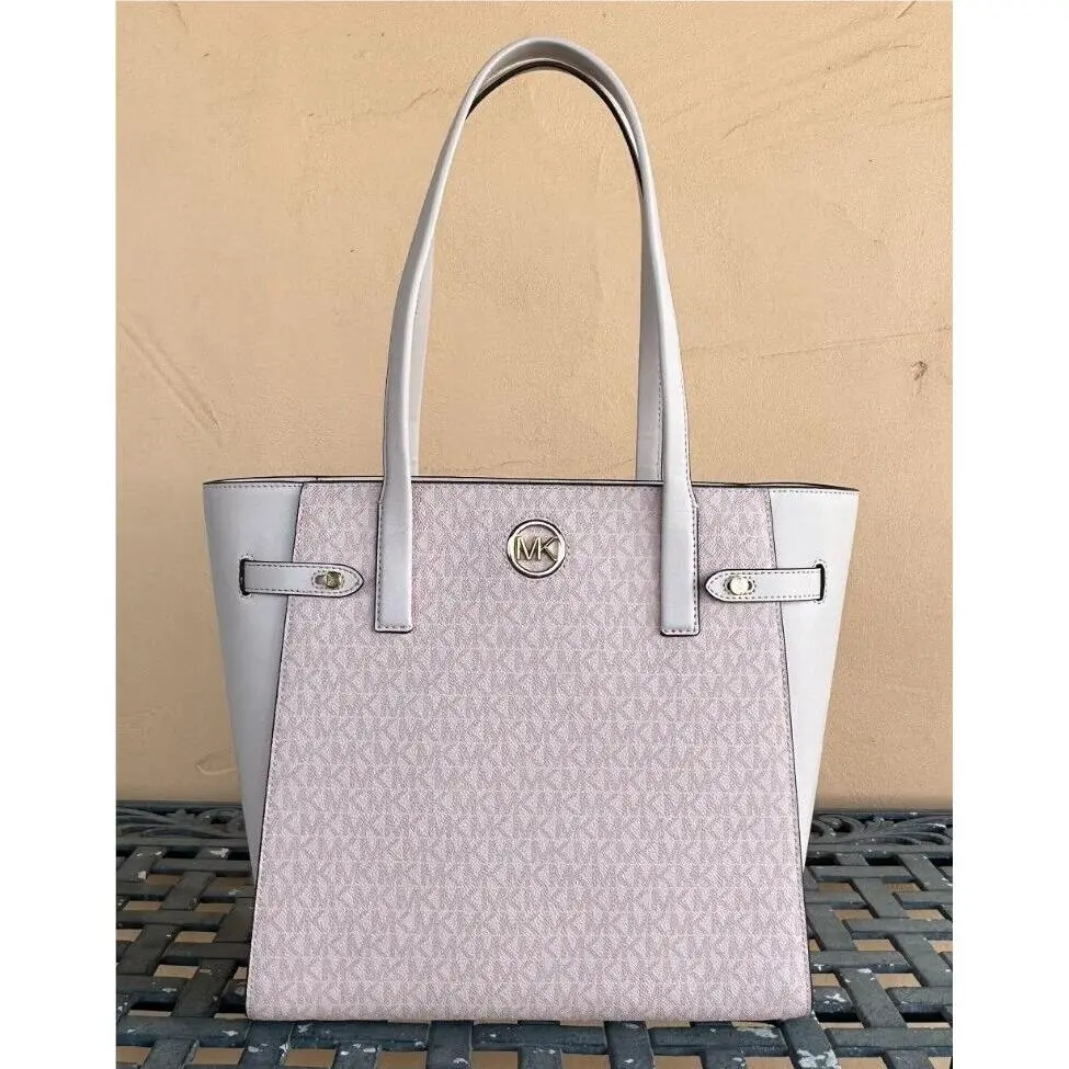 Carmen Large North South Shoulder Tote Bag Purse MK Dark Powder Blush by Michael Kors