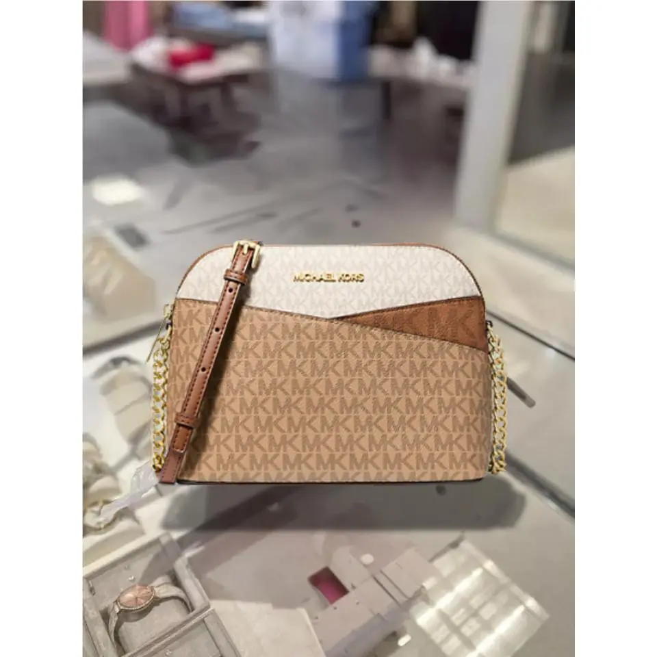 Lady Medium Fashion Crossbody Purse Bag Handbag Shoulder Satchel MK CAMEL MULTI by Michael Kors