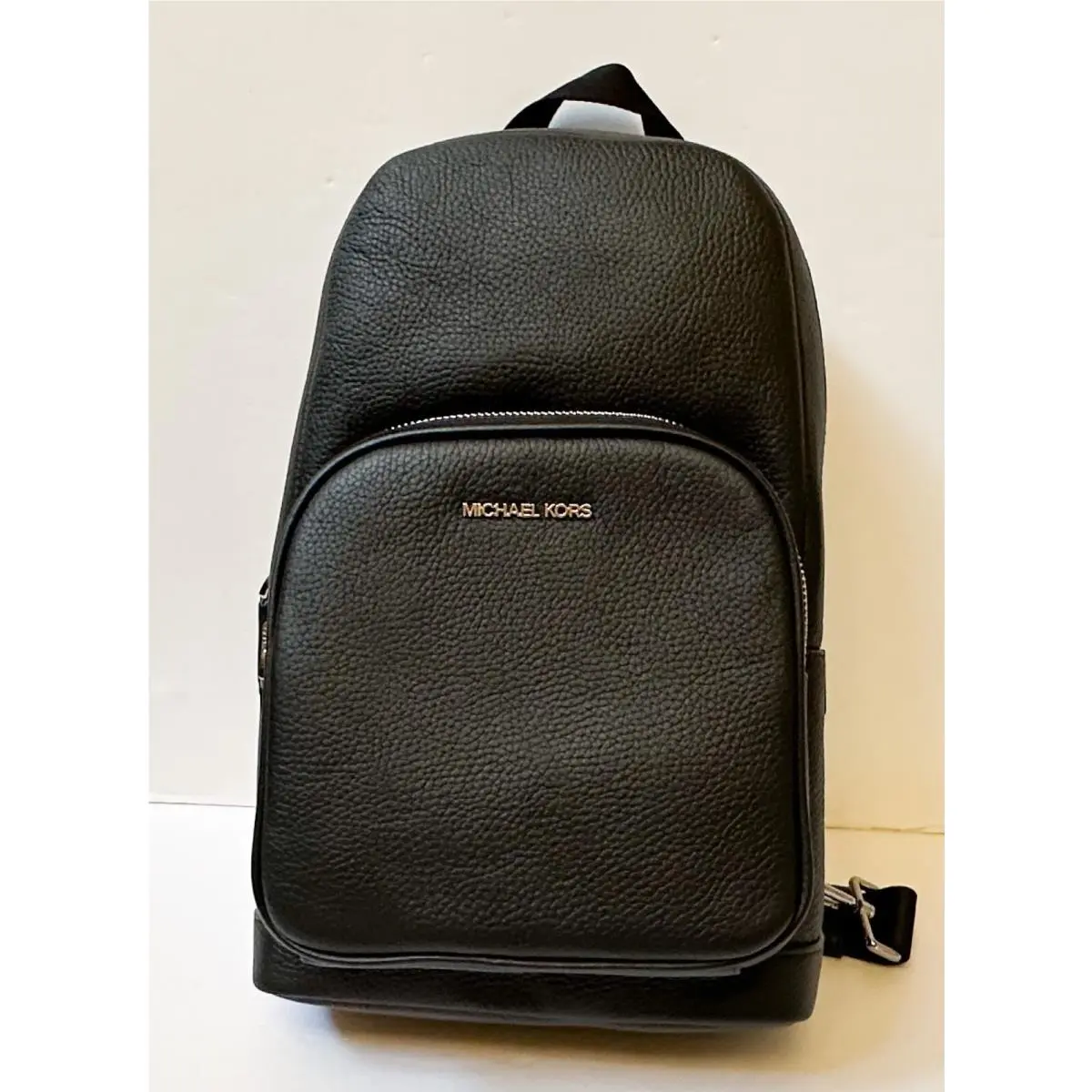 Cooper Commuter Sling Pack Backpack BLACK PEBBLED LEATHER by Michael Kors