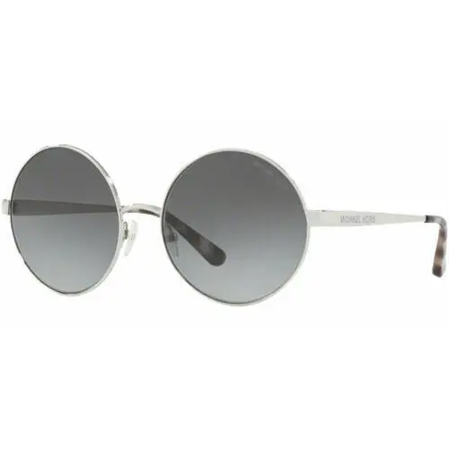 Michael Kors Large Round Women`s Sunglasses Gradient Lens Gold Black MK5020