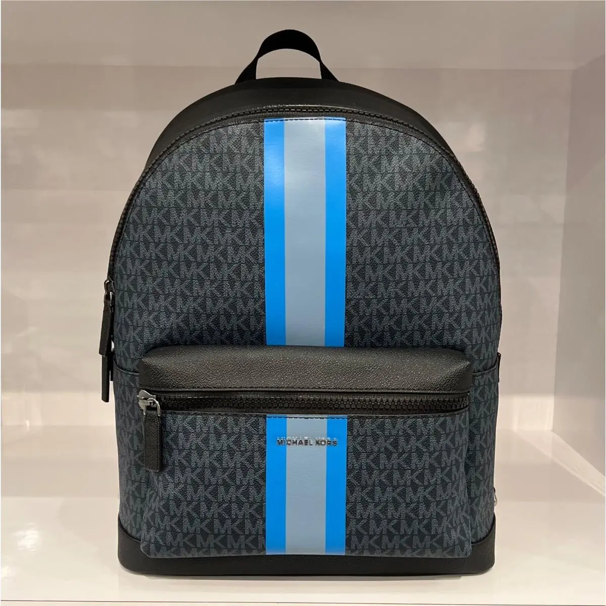 Cooper Large Backpack MK BLUE CENTER STRIPE by Michael Kors