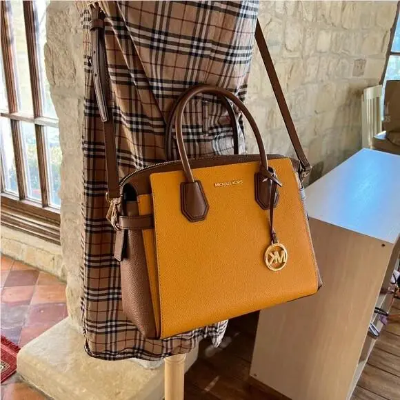 Mercer MD TZ Belted Large Satchel Honeycomb /wallet Options Handbag by Michael Kors