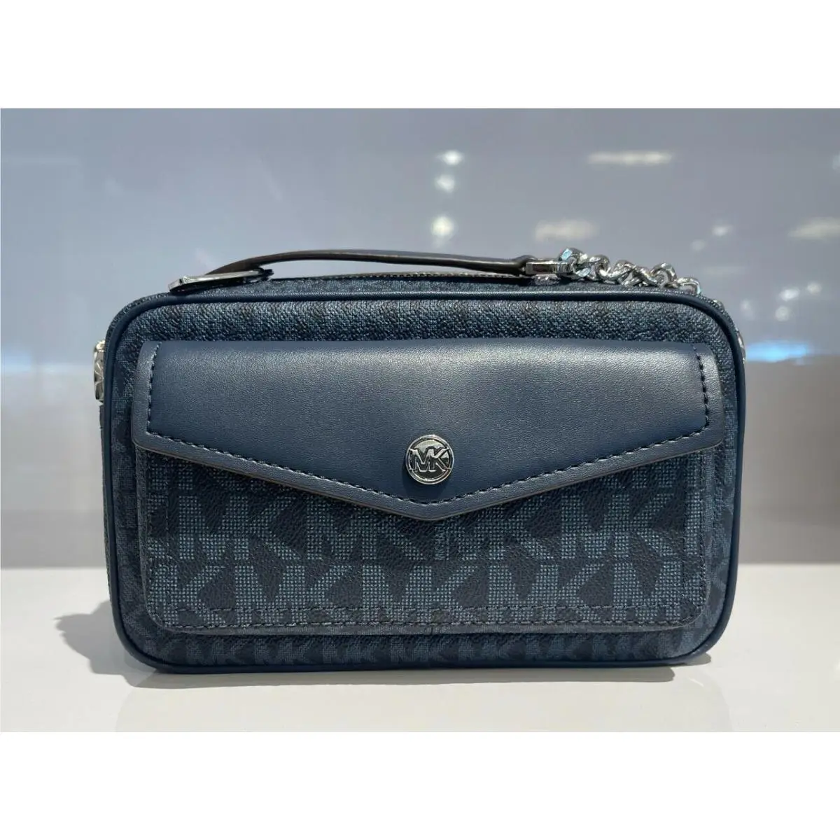 Jet Set Travel Front Pocket Camera Crossbody Bag MK ADMIRAL by Michael Kors