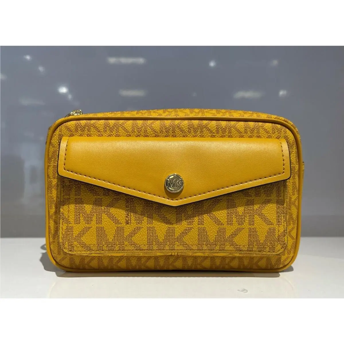 Jet Set Travel Front Pocket Camera Crossbody Bag MK Marigold Multi by Michael Kors