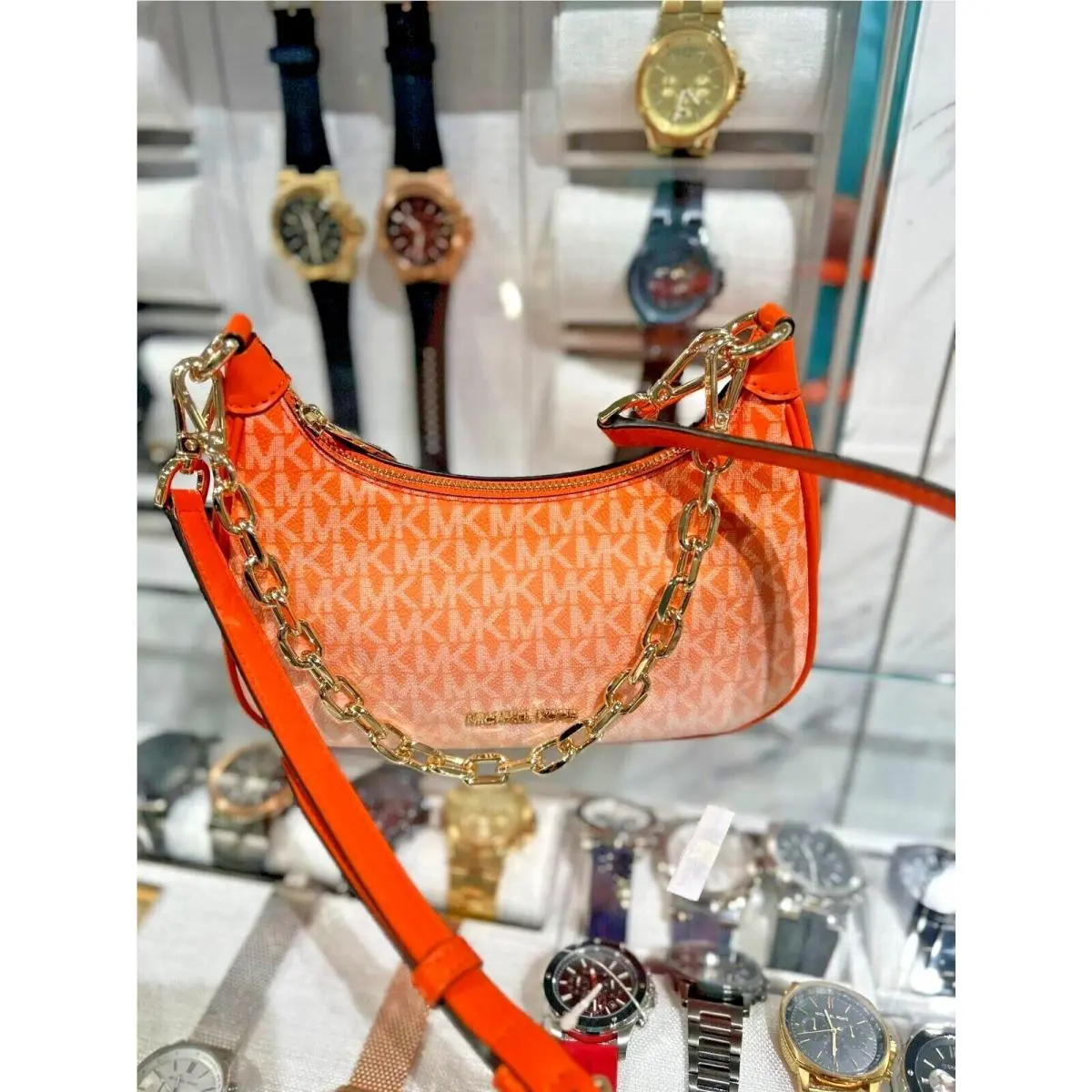 Cora Medium Pvc or Leather Shoulder Crossbody Bag Handbag Purse MK POPPY by Michael Kors
