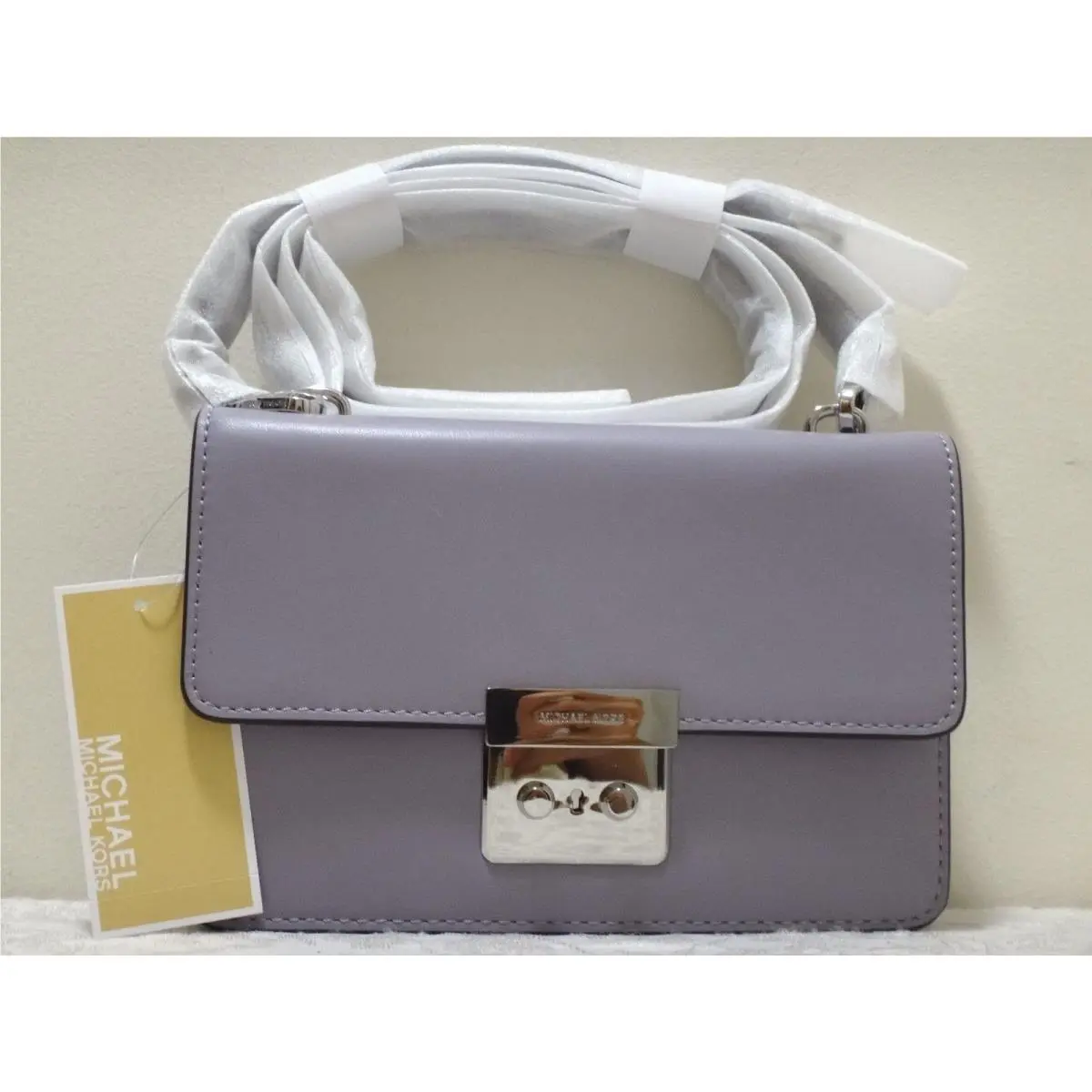 Sloan SM Gusset Crossbody Lilac/pale Rose Lilac by Michael Kors