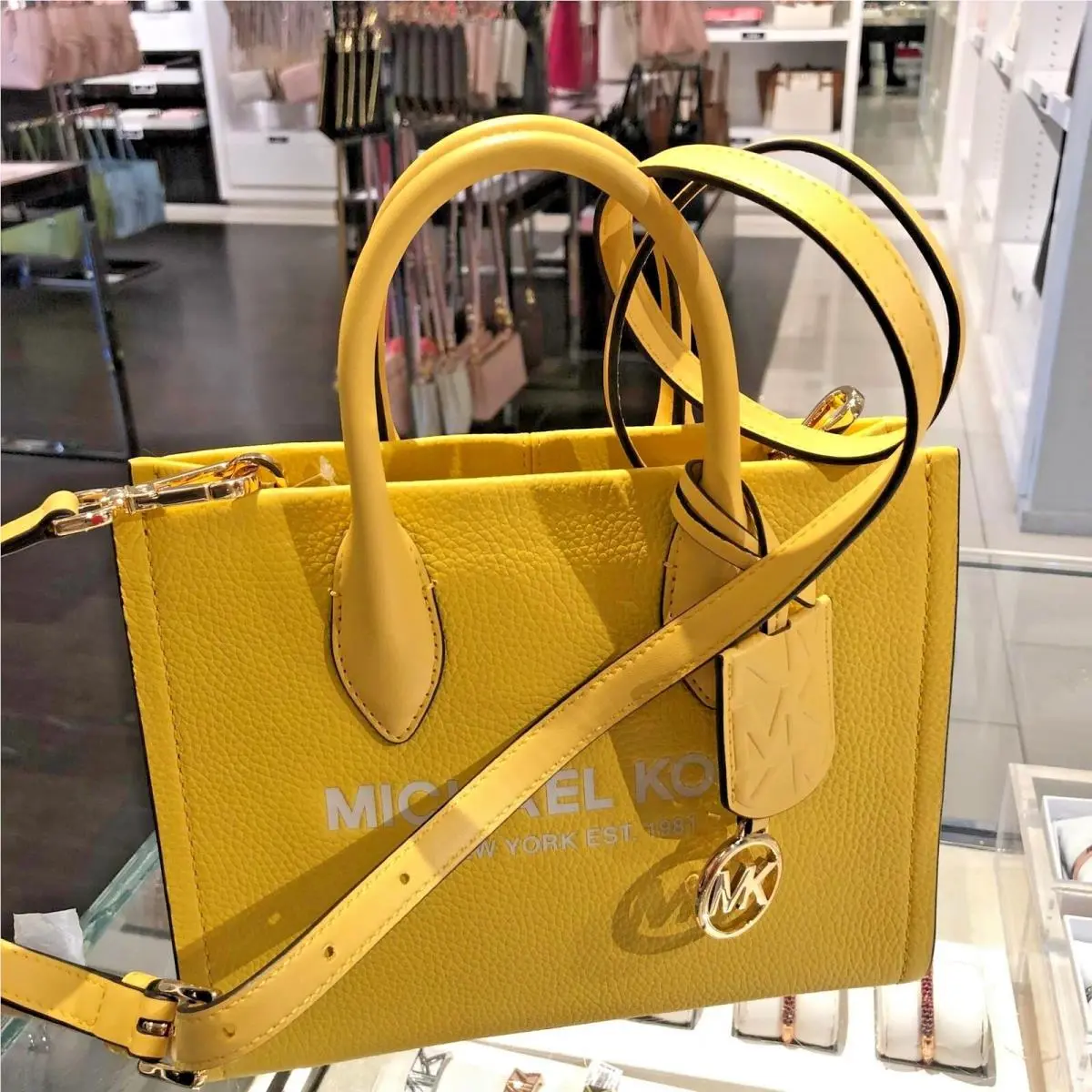 Women Small Crossbody Messenger Handbag Purse Shopper Bag Color Var DAFFODIL by Michael Kors