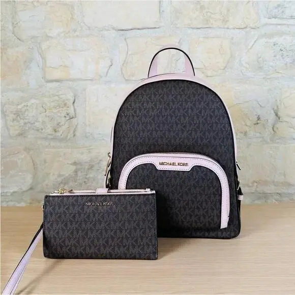 Michael Kors Medium Jaycee Signature Pocket Backpack/wallet Options