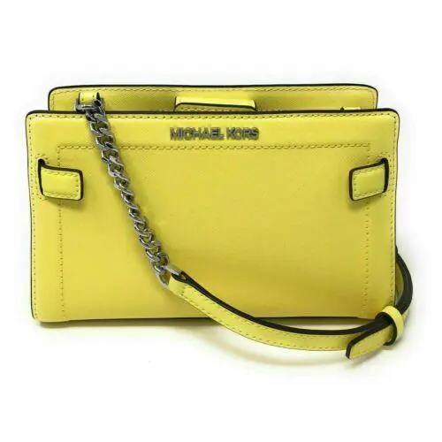 35S0SU9C1L Rayne Small Saffiano Leather Crossbody Bag Msrp: Sunshine by Michael Kors