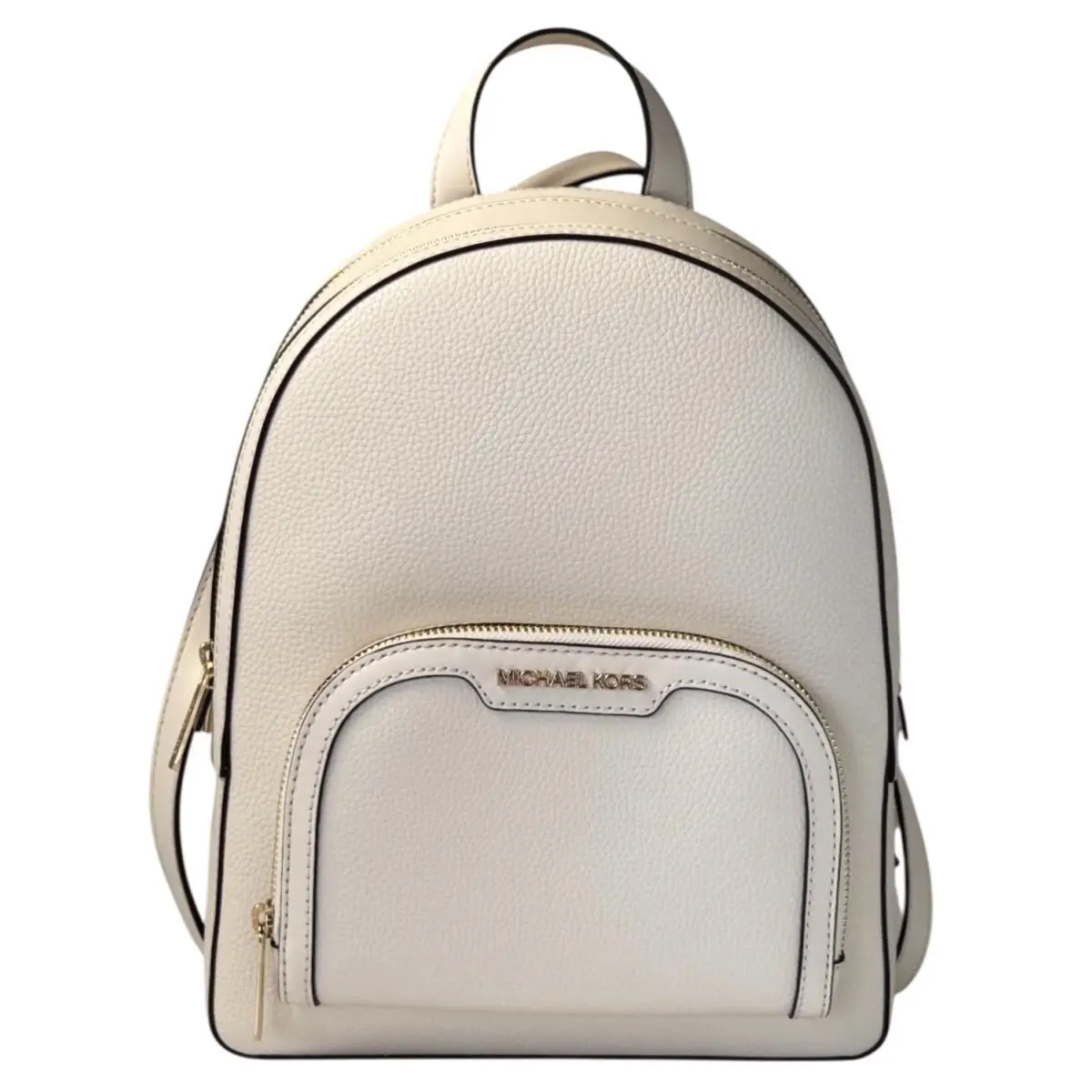 Jaycee Medium Zip Pocket Backpack LIGHT CREAM by Michael Kors
