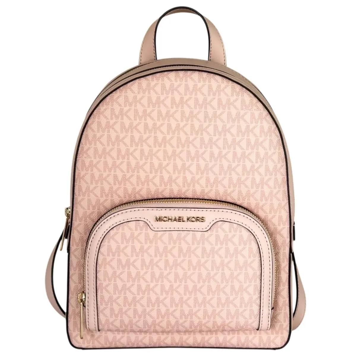 Jaycee Medium Zip Pocket Backpack MK LIGHT POWDER BLUSH by Michael Kors