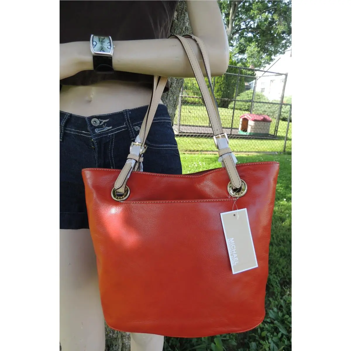 Michael Kors  bag  JETSET - Orange, Exterior: Orange, Lining: Orange 9