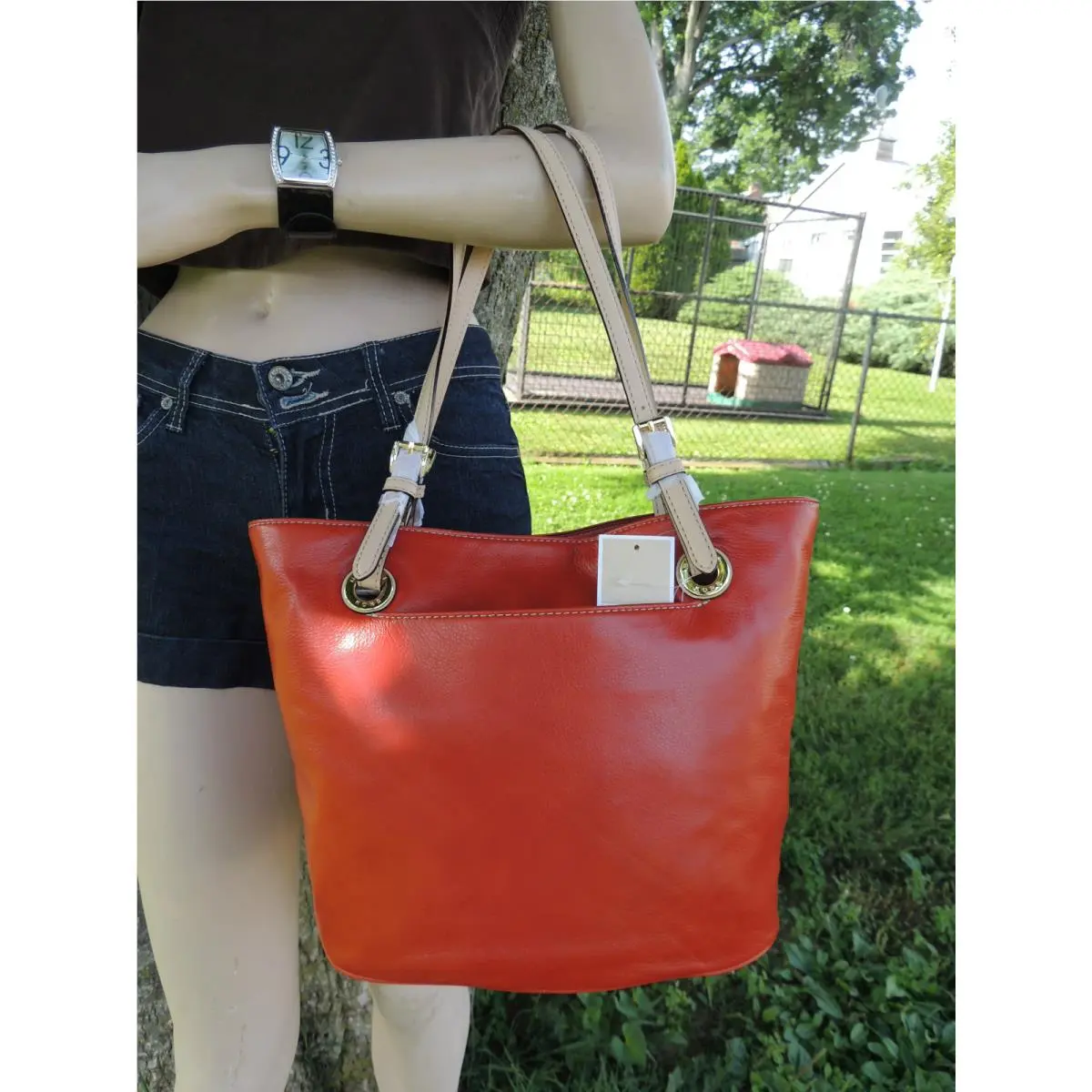 Michael Kors  bag  JETSET - Orange, Exterior: Orange, Lining: Orange 12
