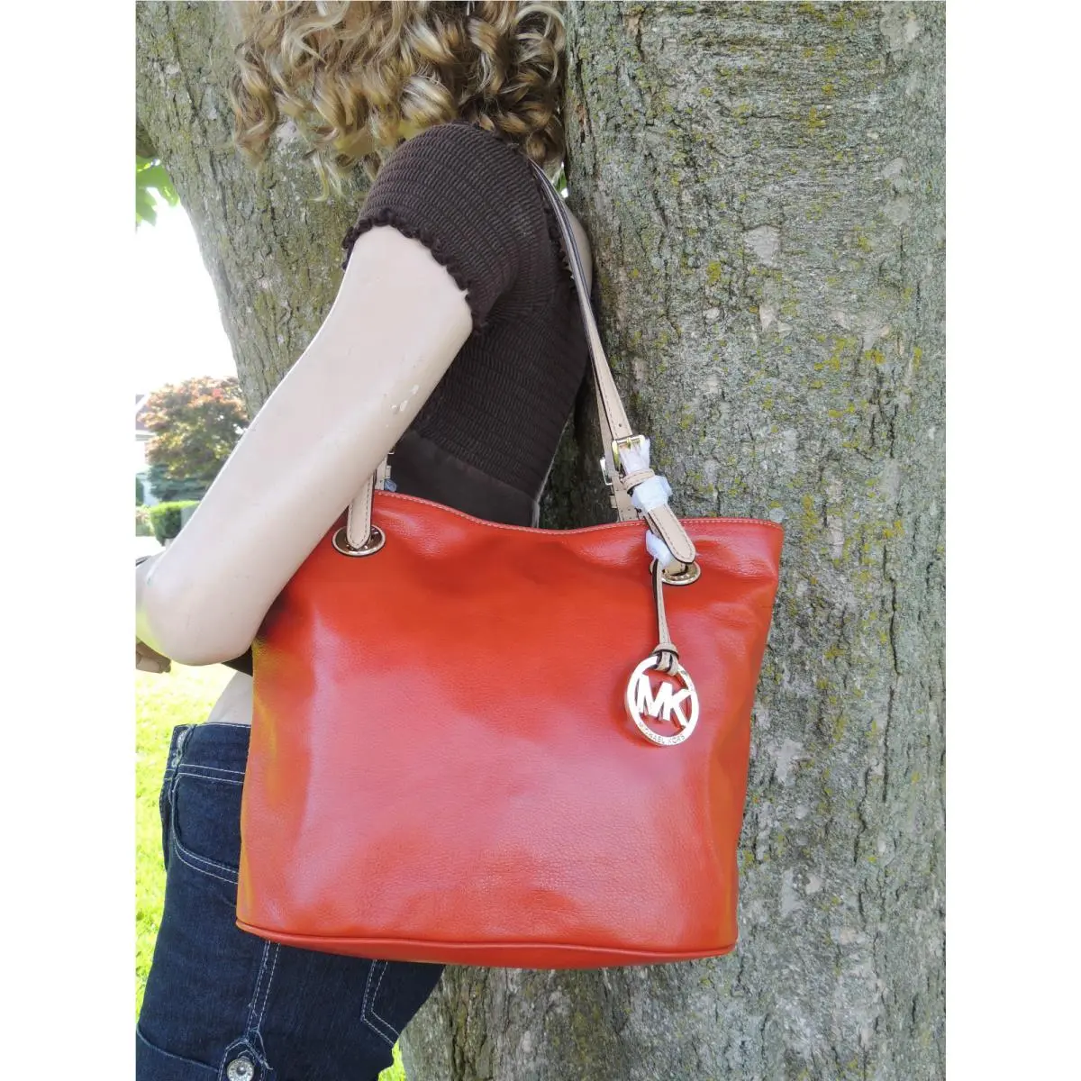 Michael Kors  bag  JETSET - Orange, Exterior: Orange, Lining: Orange 15