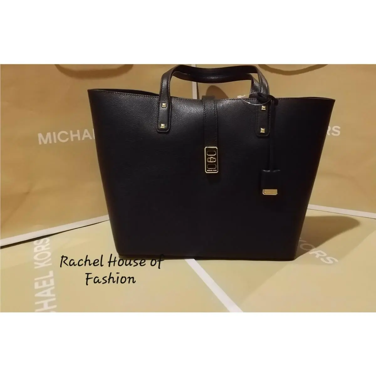 Karson Large Carryall Tote Leather Bag by Michael Kors