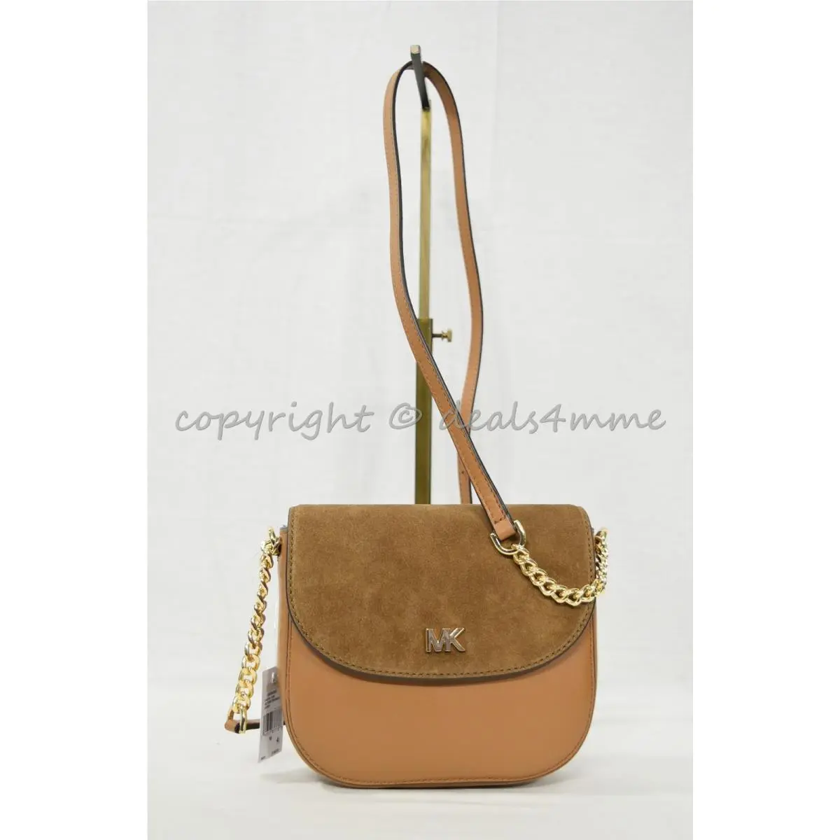 Half Dome Crossbody/shoulder Bag in Leather or Leather and Suede Acorn by Michael Kors