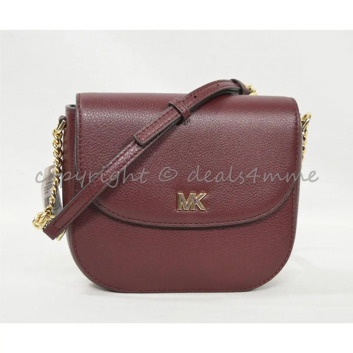 Half Dome Crossbody/shoulder Bag in Leather or Leather and Suede Maroon by Michael Kors