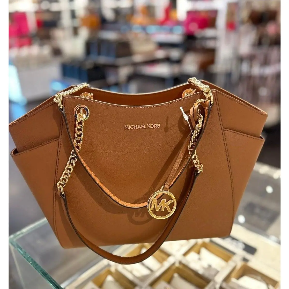 Women Lady Chain Mk Signature Logo Tote Handbag Purse Bag Shoulder LUGGAGE by Michael Kors