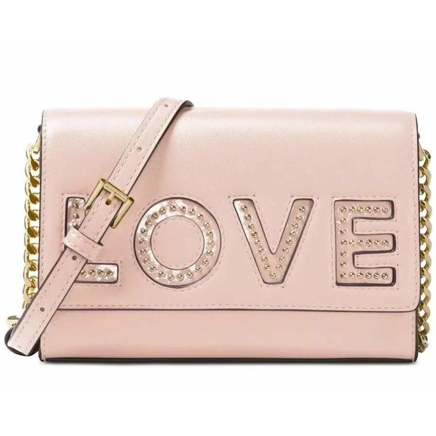 Ruby Medium Love Clutch Crossbody Soft Pink by Michael Kors