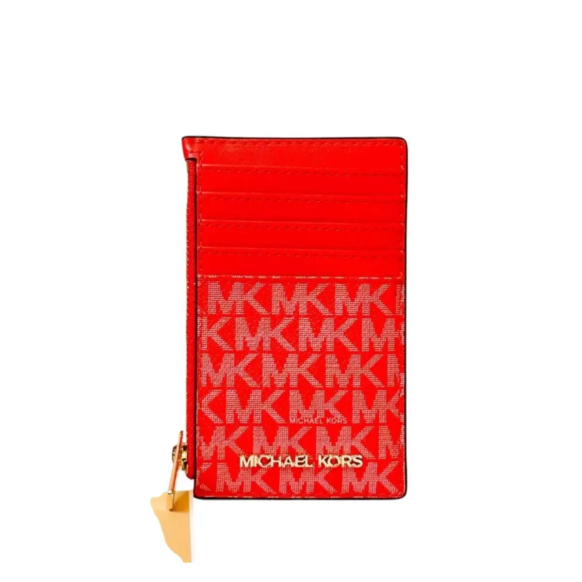 Jet Set Travel Top Zip Card Case Wallet MK DARK SANGRIA by Michael Kors