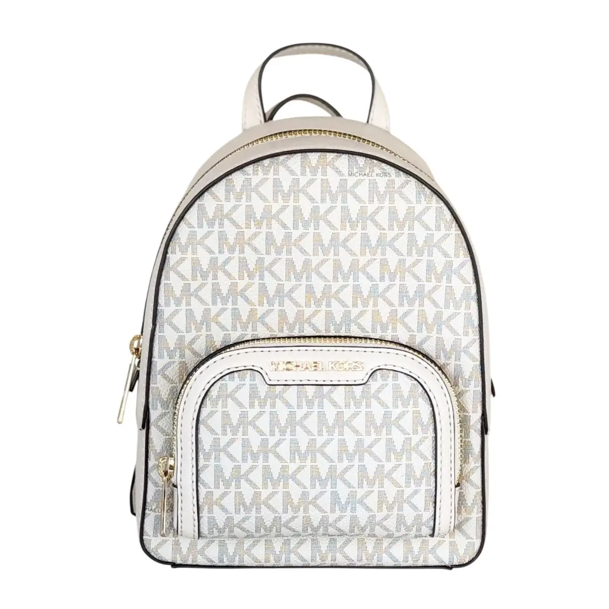 Jaycee XS Mini Convertible Zip Pocket Backpack MK Light Cream by Michael Kors