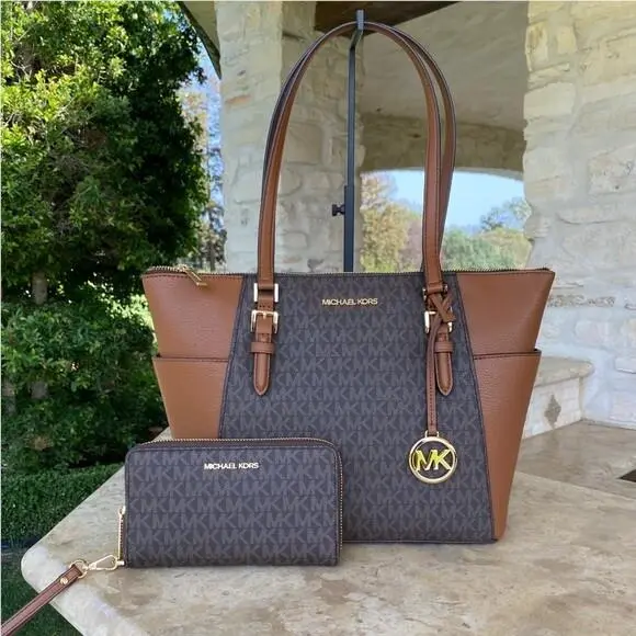 Sig Large MK Leather Handbag/crossbody/wallet/wristlet Options HANDBAG+WALLET by Michael Kors