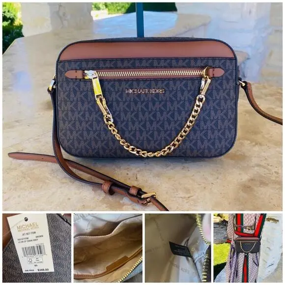 Sig Large MK Leather Handbag/crossbody/wallet/wristlet Options crossbody by Michael Kors