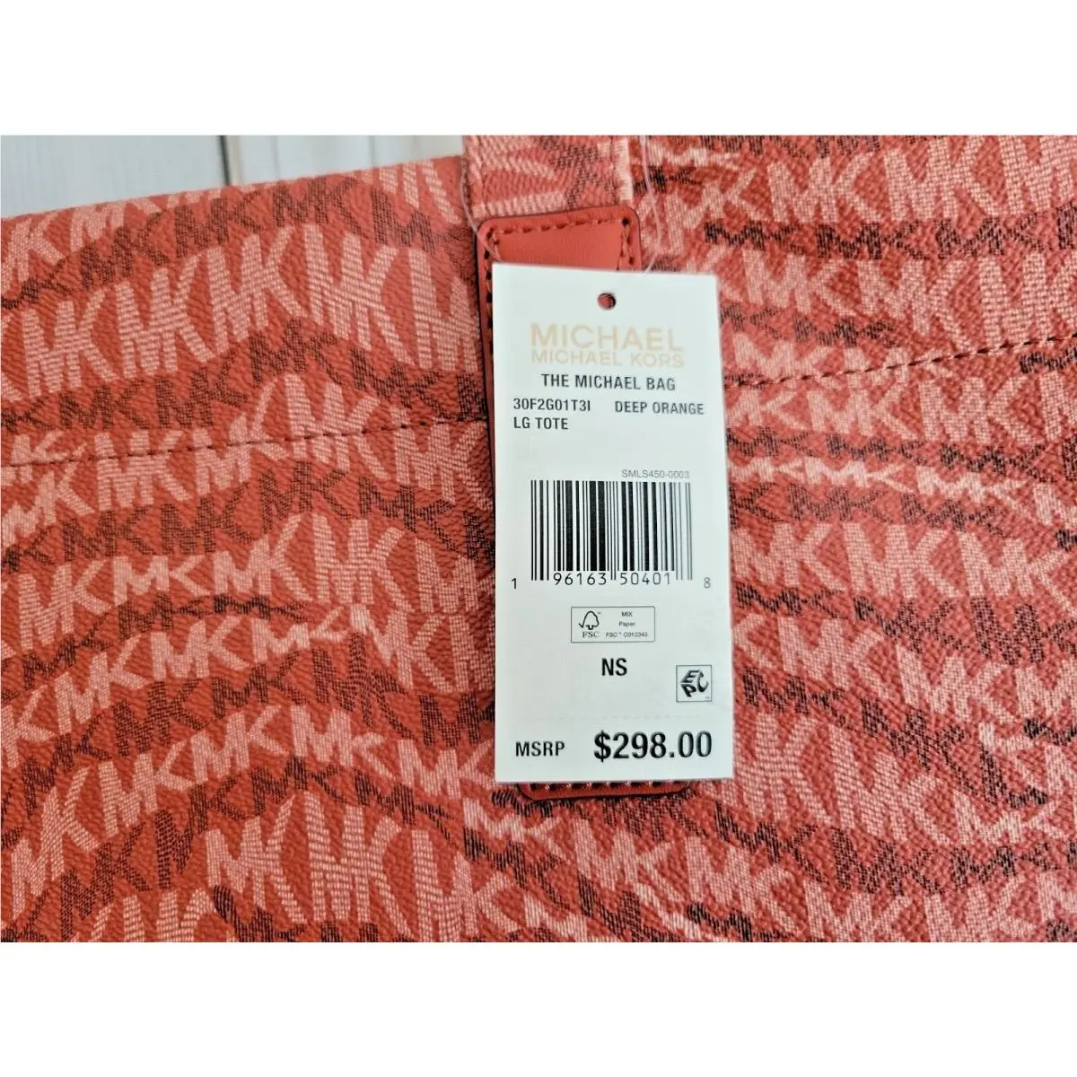 Michael Kors  bag  - Michael the - Michael the - Deep Orange, Handle/Strap: Yellow, Lining: Beige