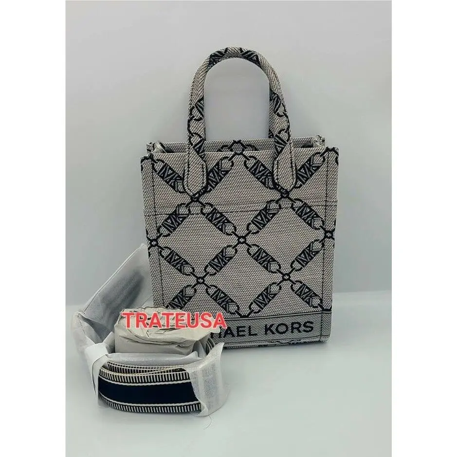 Michael Kors Gigi Extra Small Empire Logo Jacquard Crossbody Bag Packed
