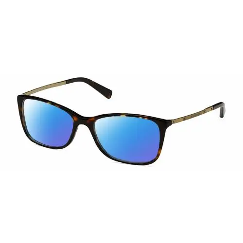 MK4016 Cat Eye Polarized Sunglasses Tortoise Havana Gold 53mm 4 Opt Blue Mirror Polar by Michael Kors