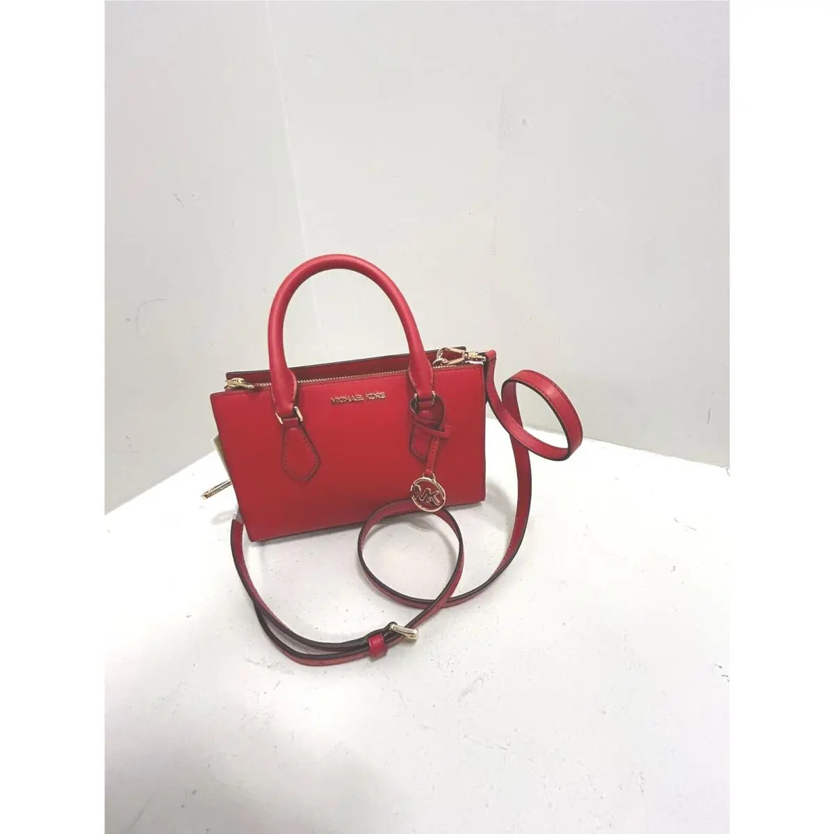 Women Small Satchel Handbag Purse Messenger Crossbody Shoulder Var BRIGHT RED by Michael Kors