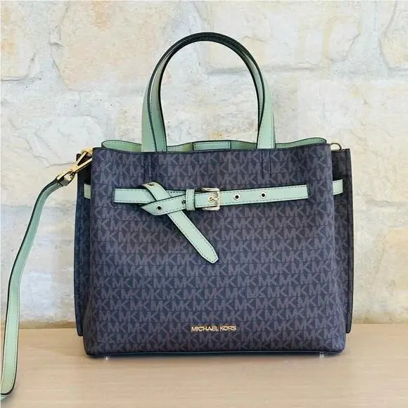 Emilia Large Satchel Tote Light Sage Crossbody Bag/wallet Option Handbag by Michael Kors