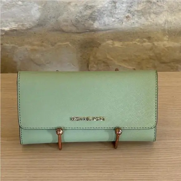 Emilia Large Satchel Tote Light Sage Crossbody Bag/wallet Option Wallet by Michael Kors