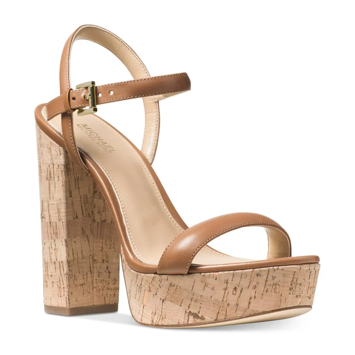 Kors Woman`s Dallas Platform Sandal Acorn Size: 9.5 M