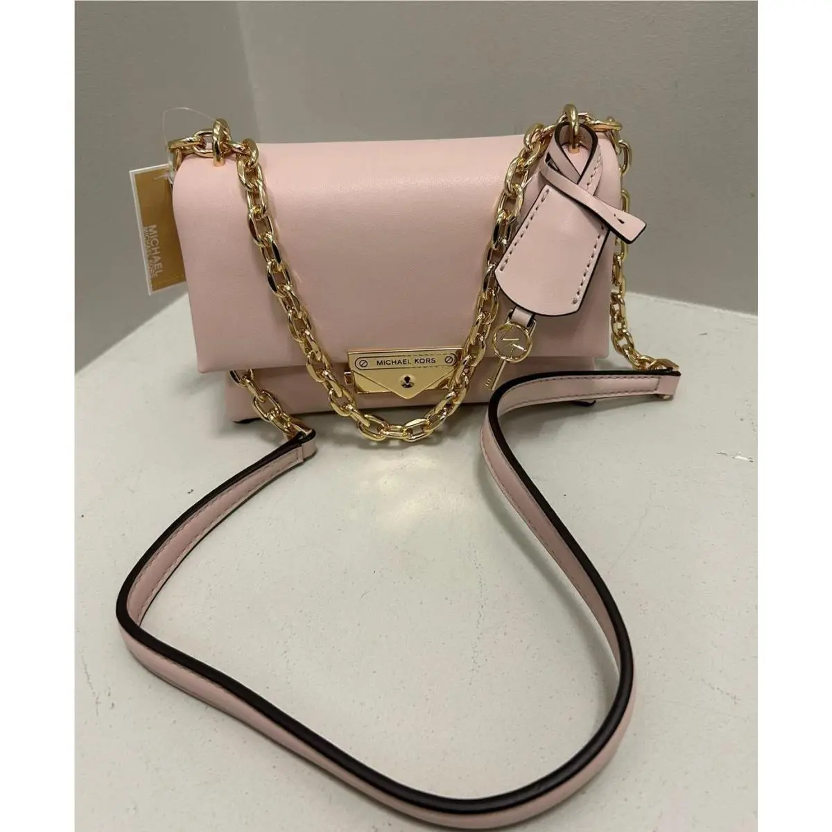 Cece Chain Small Shoulder Bag Crossbody Purse Handbag Messenger POWDER BLUSH by Michael Kors