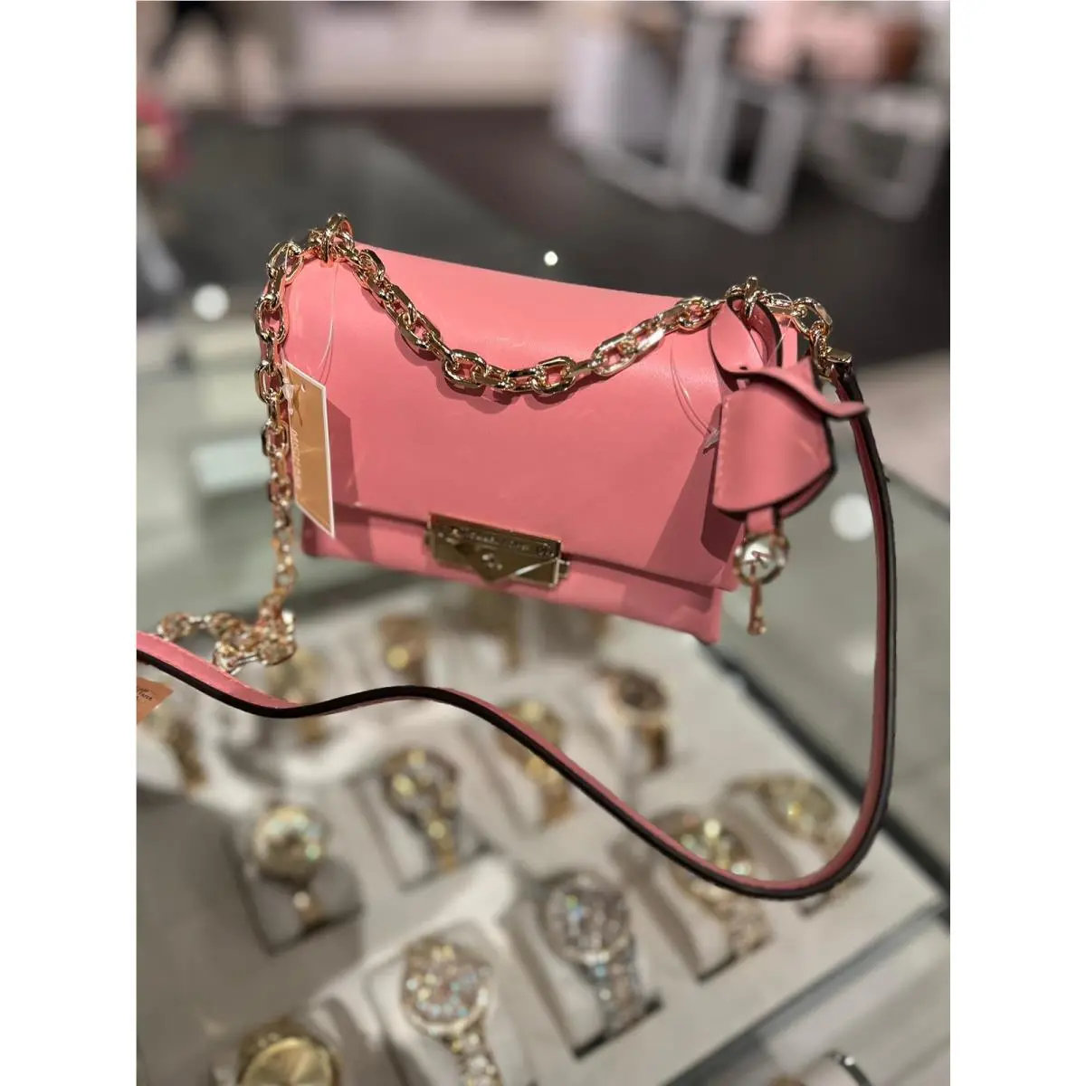 Cece Chain Small Shoulder Bag Crossbody Purse Handbag Messenger PRIMROSE by Michael Kors