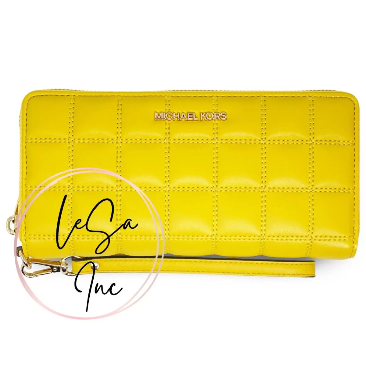 Jet Set Travel Large Continental Wallet Daisy Yellow (Quilted Leather) by Michael Kors
