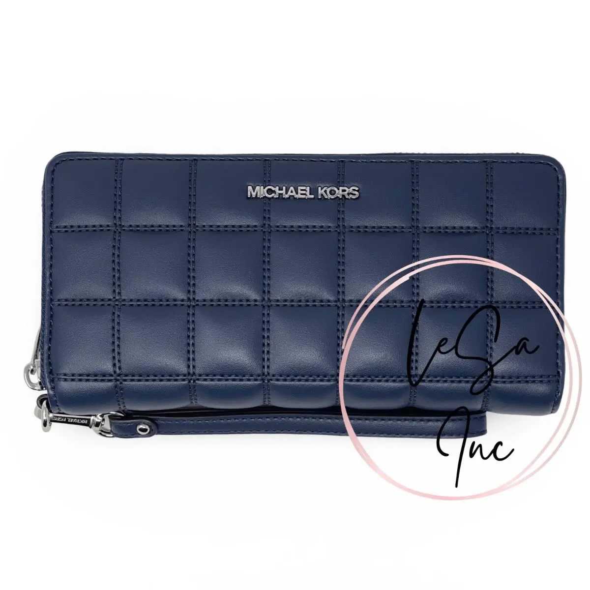 Jet Set Travel Large Continental Wallet Navy (Quilted Leather) by Michael Kors
