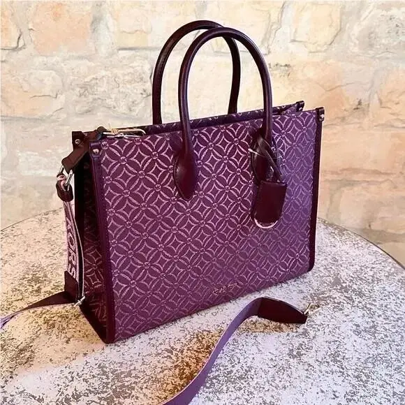 Womens Mirella MD EW Tote Shoulder Handbag/wallet Option Oxblood oxblood by Michael Kors