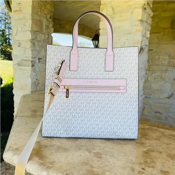 Signature Kenly LG NS Tote/ Large Continental Wallet Options tote only by Michael Kors