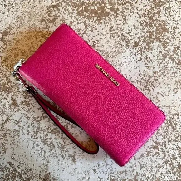 Mercer Medium Zip Belted Satchel Bag MK Pink Leather/wallet Option WALLET by Michael Kors
