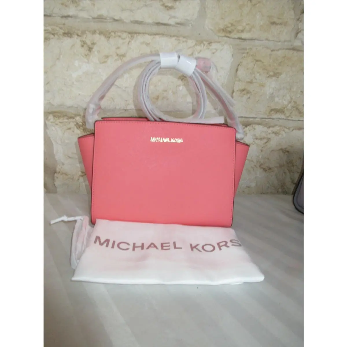 Selma X-body Black Pink White Blue Grapefruit Floral Lilac or Set Grapefruit/gold Leather Bag Messenger x-body by Michael Kors
