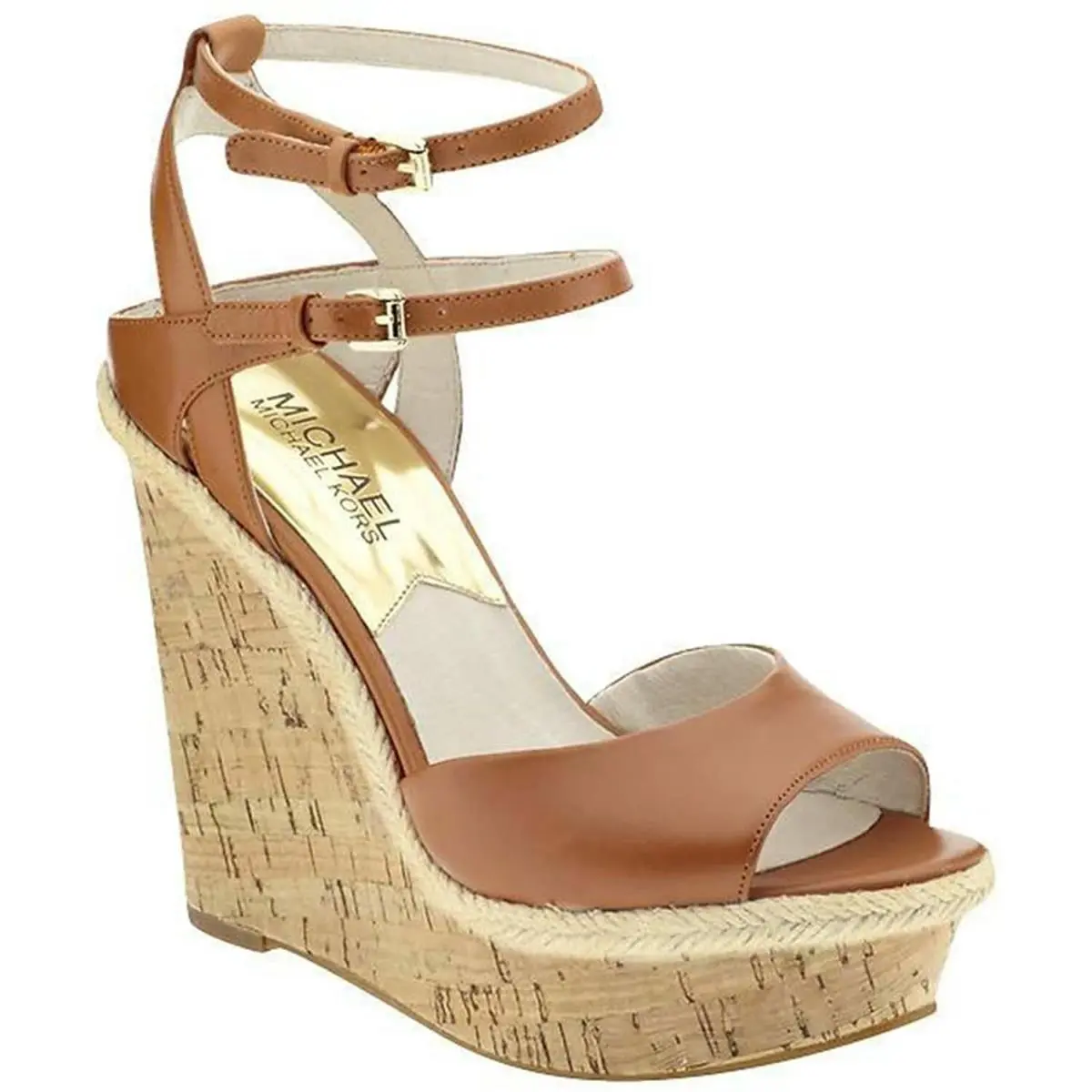 Kors Woman`s Axton Sandal Luggage LUGGAGE by Michael Kors